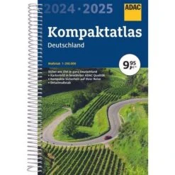 ADAC Kompaktatlas 2024/2025 Deutschland 1:250 000