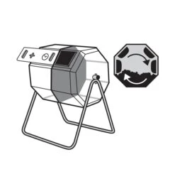 Dual-Batch Rolling Composter