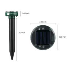 Dartwood Outdoor Solar Ultrasonic Pest And Mole Repellent - Remove Groundhogs Rats Mice Snakes And More From Your Gardens, Lawns,and Yards (4-8 Packs) -Garden Tool Store GUEST 4f2cb030 7561 49dc a1e3 130ac2a37113