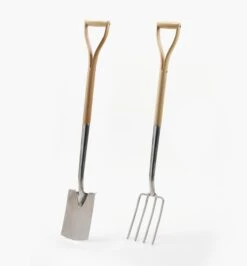 Spade & Fork 11 Spade & Fork -Garden Tool Store PG165 stainless steel wood handled border spade and fork f 0005